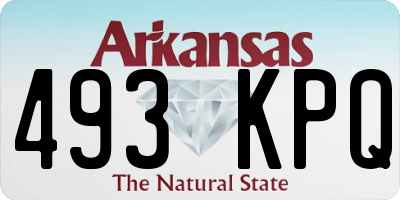 AR license plate 493KPQ