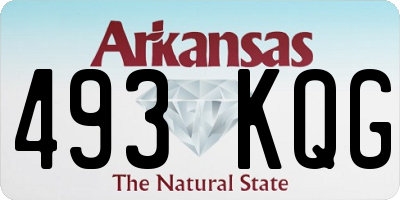 AR license plate 493KQG