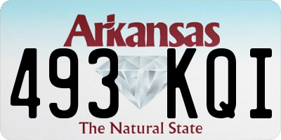 AR license plate 493KQI