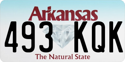 AR license plate 493KQK