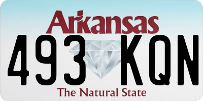 AR license plate 493KQN