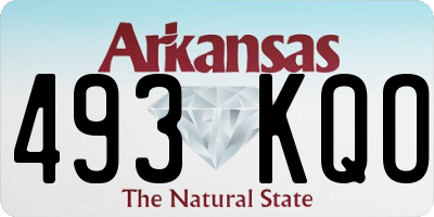 AR license plate 493KQO
