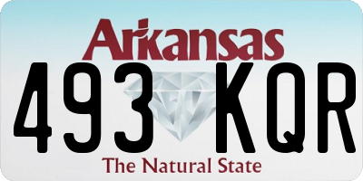 AR license plate 493KQR