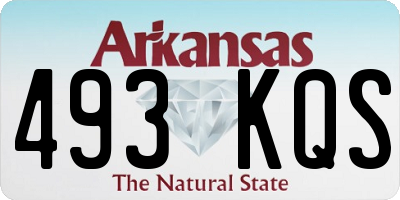 AR license plate 493KQS