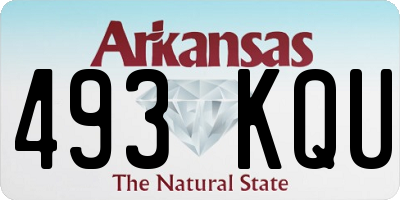 AR license plate 493KQU