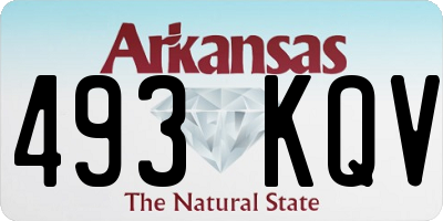 AR license plate 493KQV
