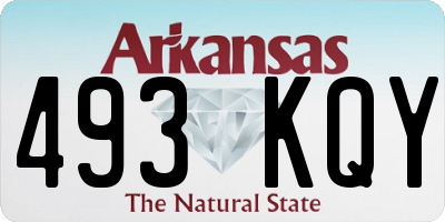 AR license plate 493KQY