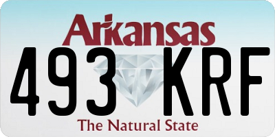 AR license plate 493KRF