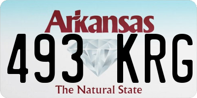 AR license plate 493KRG