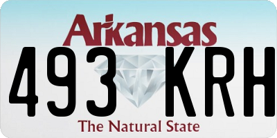 AR license plate 493KRH