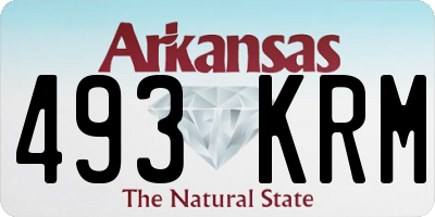 AR license plate 493KRM