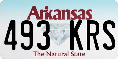 AR license plate 493KRS