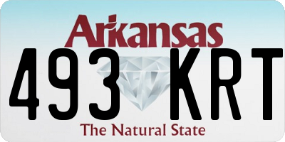 AR license plate 493KRT