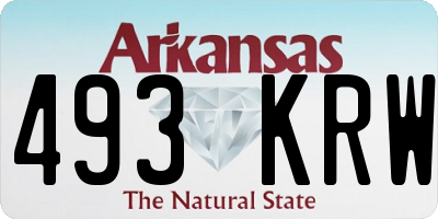 AR license plate 493KRW