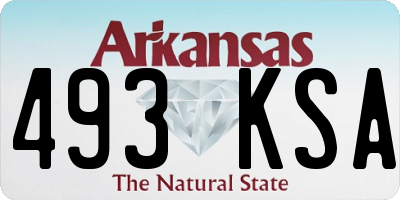 AR license plate 493KSA
