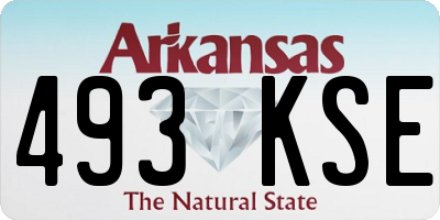 AR license plate 493KSE