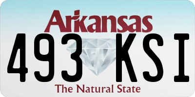 AR license plate 493KSI