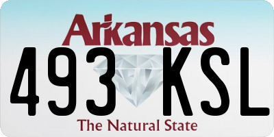 AR license plate 493KSL
