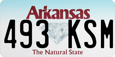 AR license plate 493KSM