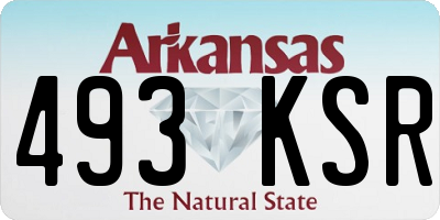 AR license plate 493KSR