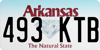 AR license plate 493KTB