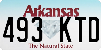 AR license plate 493KTD