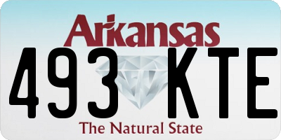 AR license plate 493KTE