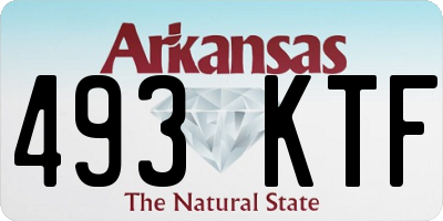 AR license plate 493KTF