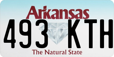 AR license plate 493KTH