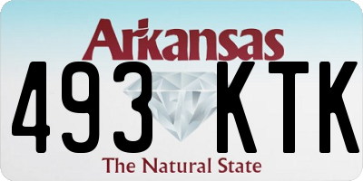 AR license plate 493KTK