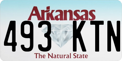 AR license plate 493KTN