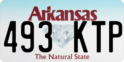 AR license plate 493KTP