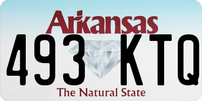 AR license plate 493KTQ