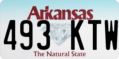 AR license plate 493KTW