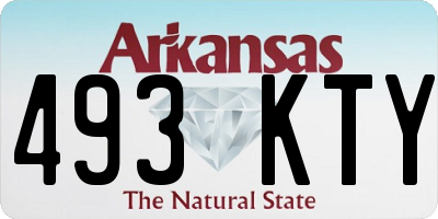 AR license plate 493KTY