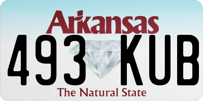AR license plate 493KUB
