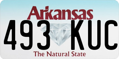 AR license plate 493KUC