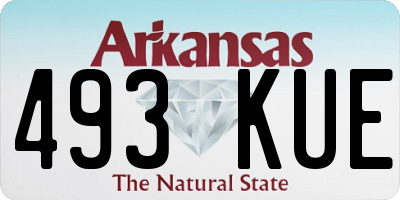 AR license plate 493KUE