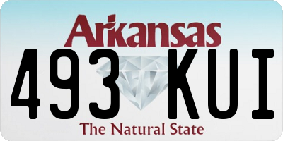 AR license plate 493KUI