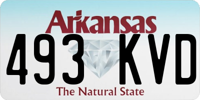 AR license plate 493KVD