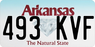 AR license plate 493KVF