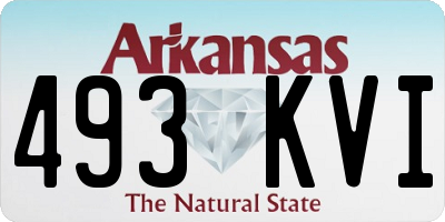 AR license plate 493KVI