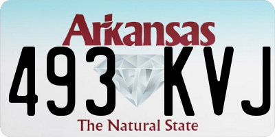 AR license plate 493KVJ