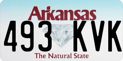 AR license plate 493KVK