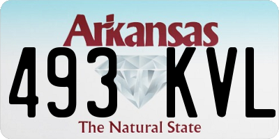 AR license plate 493KVL