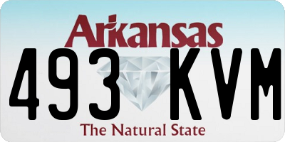 AR license plate 493KVM