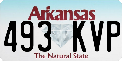 AR license plate 493KVP