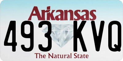 AR license plate 493KVQ