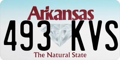 AR license plate 493KVS