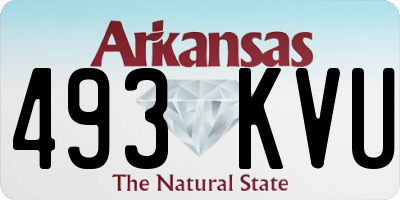 AR license plate 493KVU